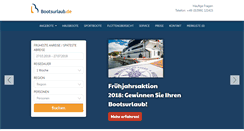 Desktop Screenshot of bootsurlaub.de