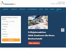 Tablet Screenshot of bootsurlaub.de
